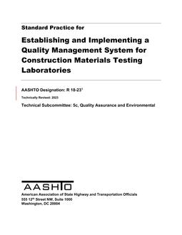 AASHTO R 18-23